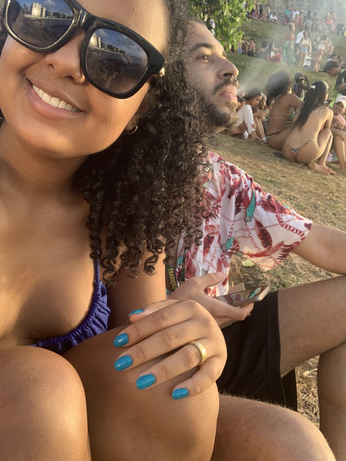 Vendo o eclipse, o primeiro de muitos